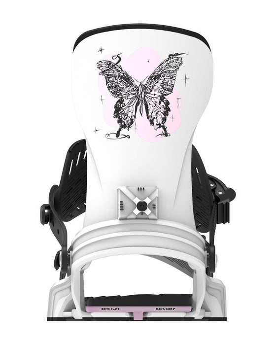 Bent Metal Stylist Snowboard Bindings Medium - Large (Women's 8+), White New