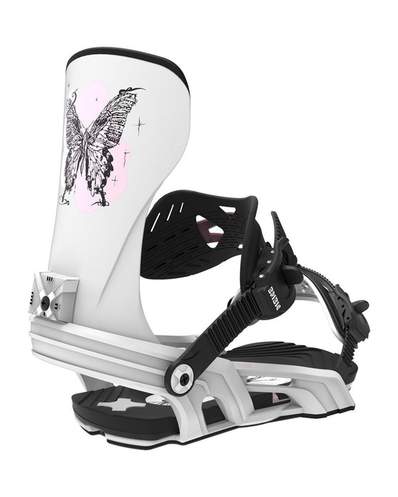 Bent Metal Stylist Snowboard Bindings Medium - Large (Women's 8+), White New