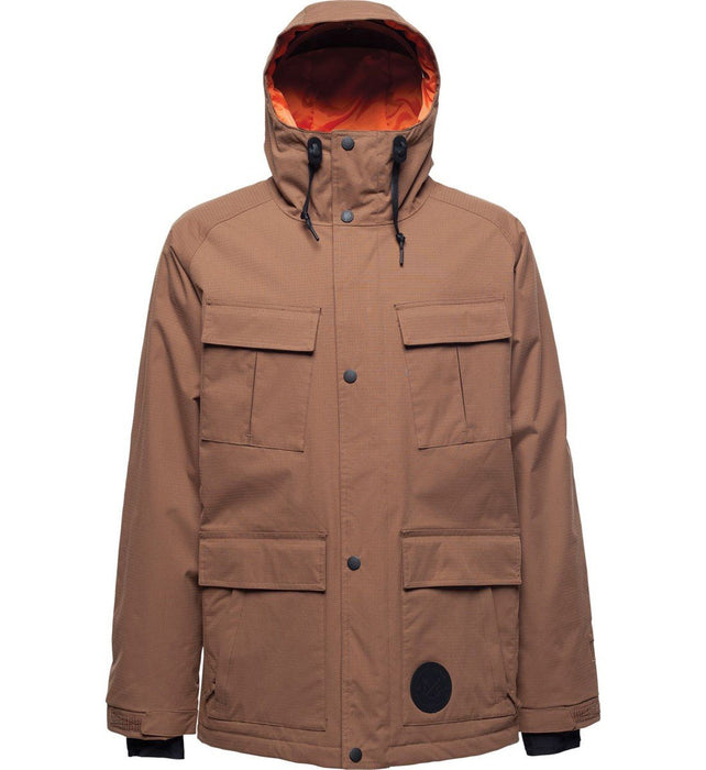 L1 Sutton Insulated Snowboard Jacket Mens Size Large Chocolate