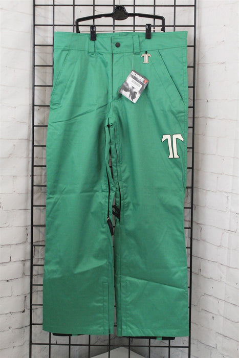 Technine Chino Shell Snowboard Pants Mens Size Large Green New