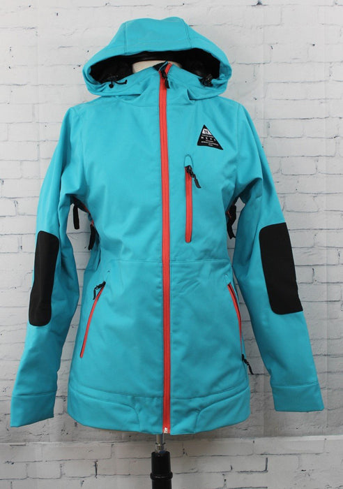 Neff Trina Softshell Snow Jacket, Women's Medium, Aqua Blue