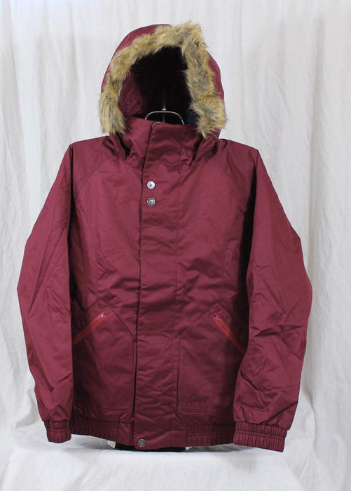 Burton Trinity Snowboard Jacket, Women's Medium, Sangria Burgundy New