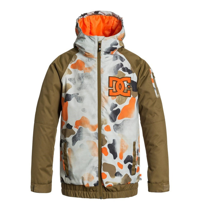 DC Troop Boys Youth Insulated Snowboard Jacket Medium Desert Camo New