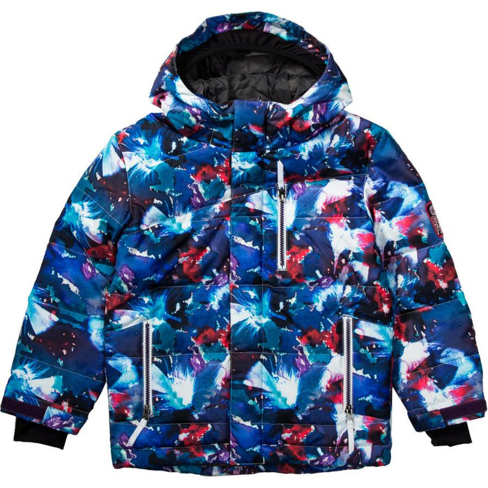 Bonfire Troop Down Snow Jacket, Unisex Youth Medium (10-12), Feather Print New