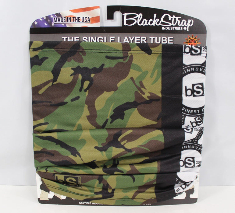 BlackStrap Adult Single Layer Tube Neck Gaiter Facemask Camo Branded New