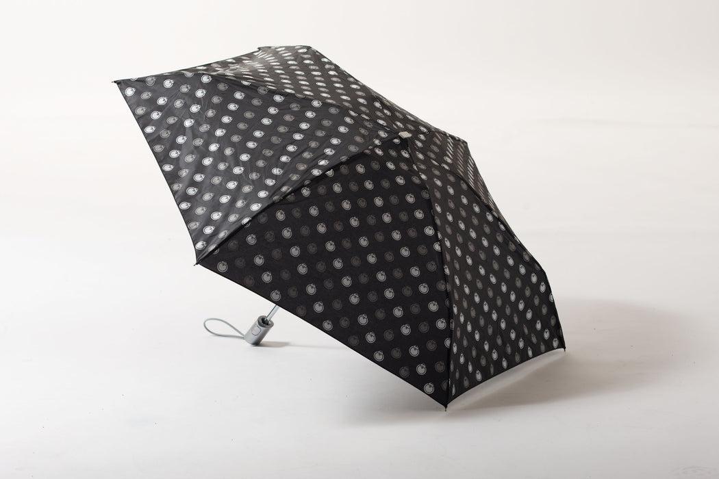 Nomis Compact Automatic Umbrella, Black, Nomis Logo New