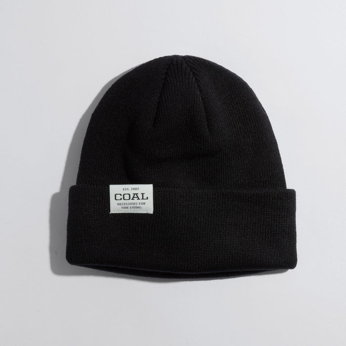 Coal The Uniform Low Polylana Low Profile Beanie Unisex OSFM Black New