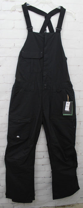 Quiksilver Utility Shell Snowboard Bib Pants Men's Medium Black New