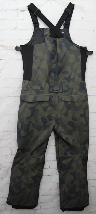 Quiksilver Utility Shell Snowboard Bib Pants Men's Medium Black Fadeout Camo New