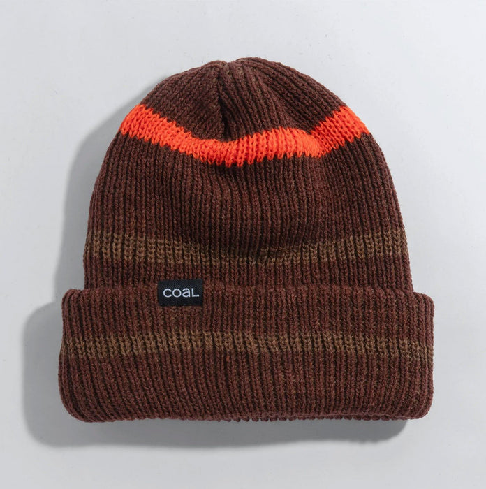 Coal The Vista Tall Length Acrylic Beanie Unisex OSFM Brown Burnt Orange New