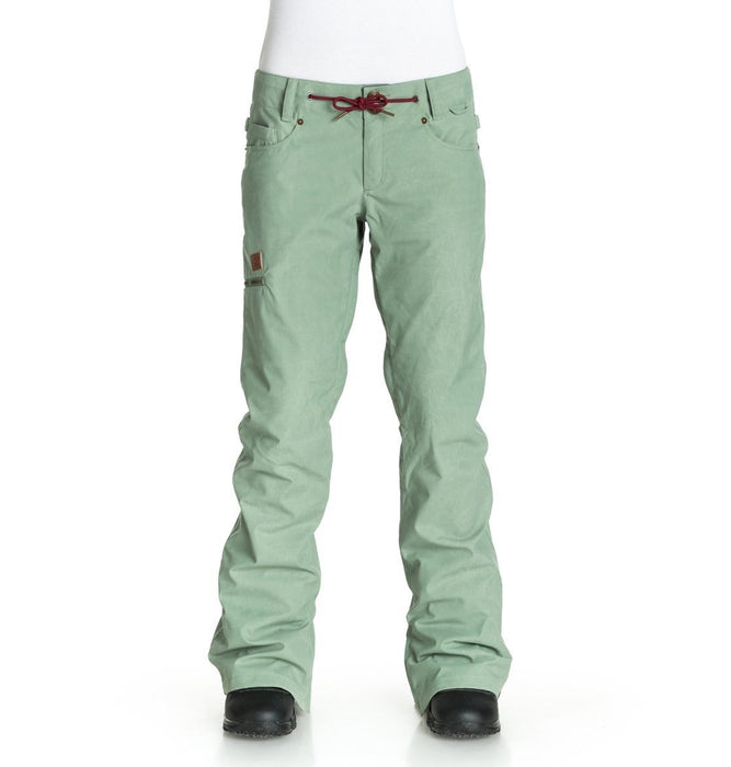 DC Viva Snowboard Shell Pants, Women's Medium, Sea Spray Green New