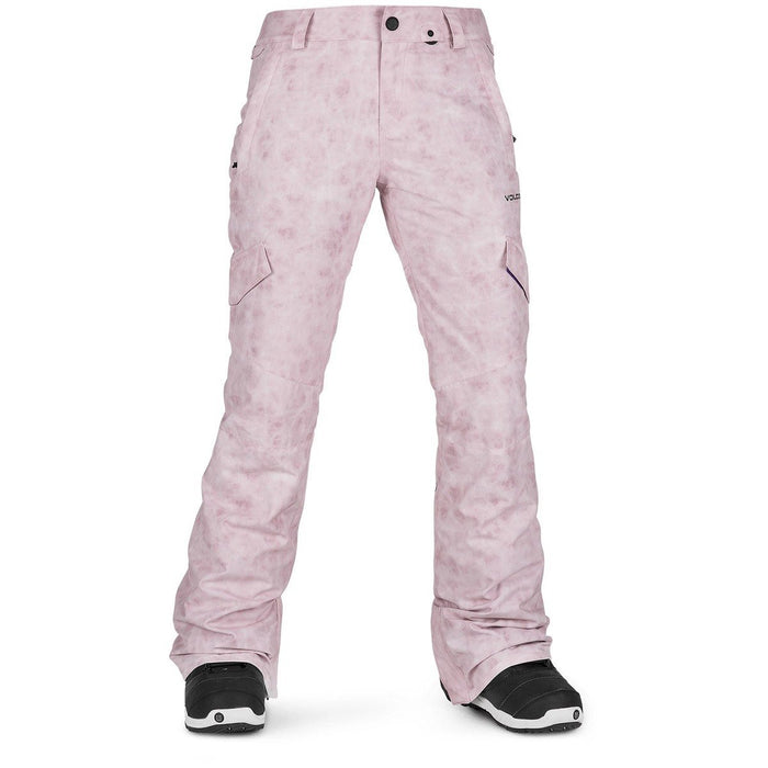 Volcom Womens Bridger Insulated Snowboard Pants Large Pink New