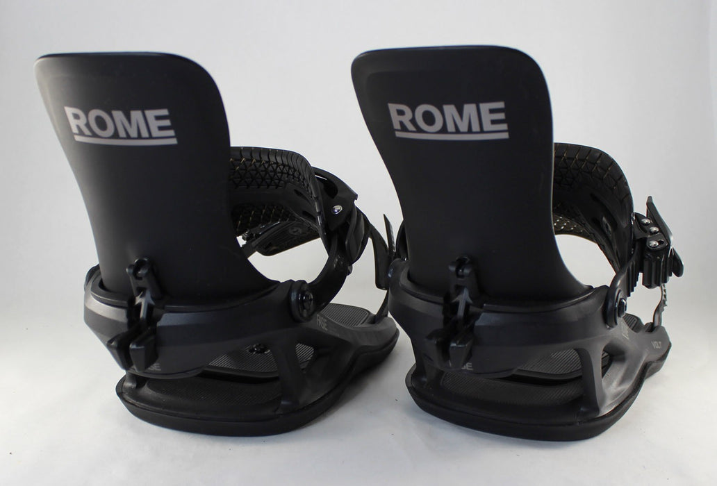 Rome Volt FASE Snowboard Bindings, Medium (US Men's 7.5-10.5) Black 2027 Demo