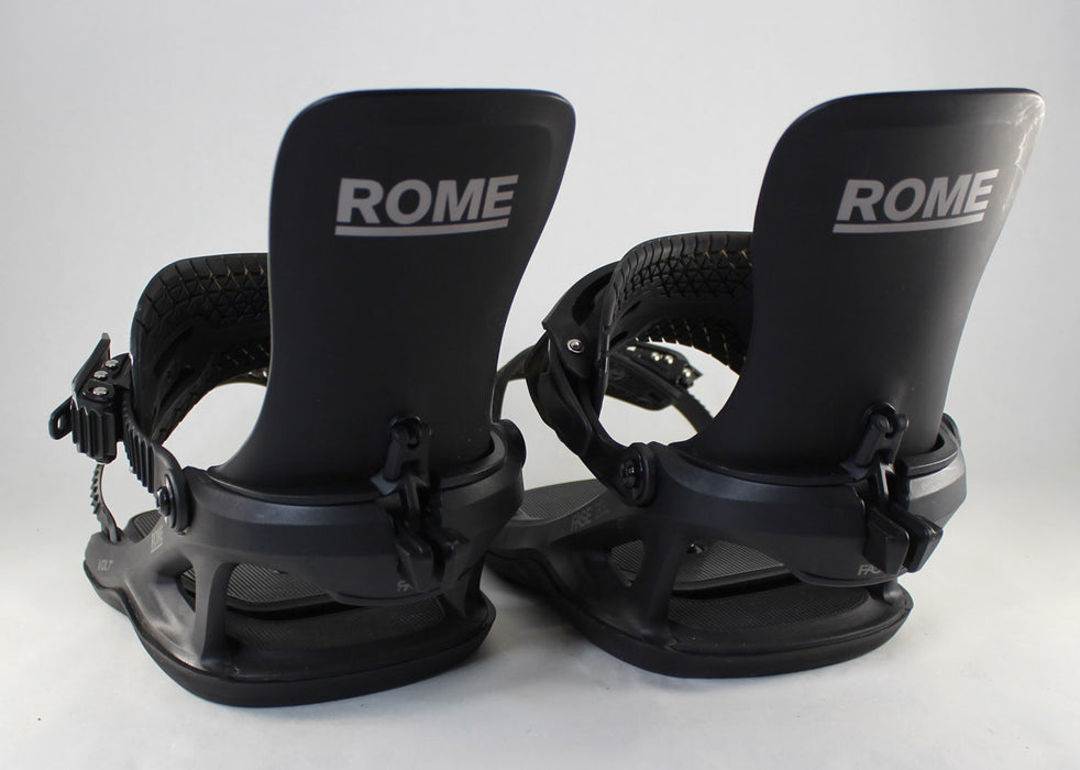 Rome Volt FASE Snowboard Bindings, Medium (US Men's 7.5-10.5) Black 2027 Demo