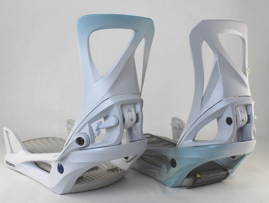 Burton Step On ReFlex Snowboard Bindings Women's Large (9-11) White Graphic New