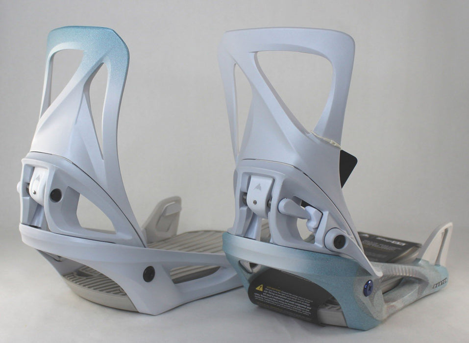 Burton Step On ReFlex Snowboard Bindings Women's Large (9-11) White Graphic New
