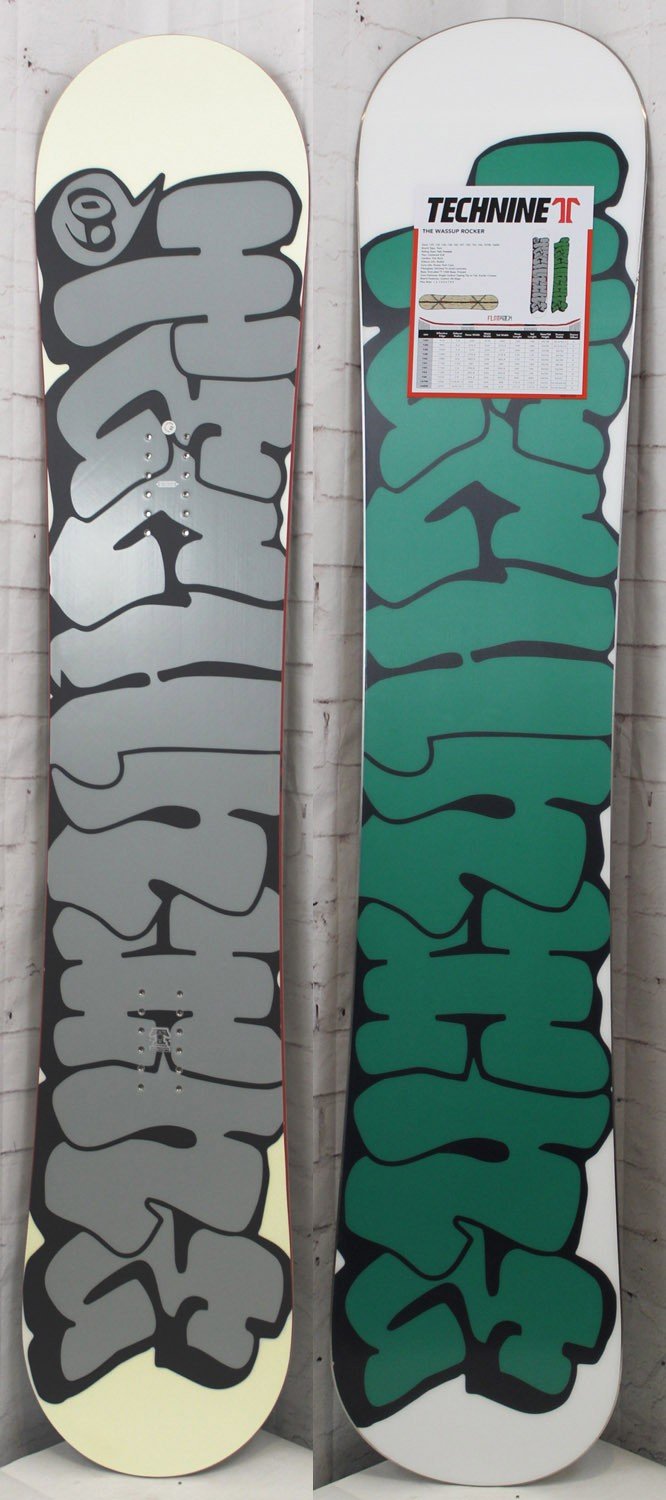 Technine Wassup Rocker Flat Rock Snowboard Men's 147 cm Park Twin New ...