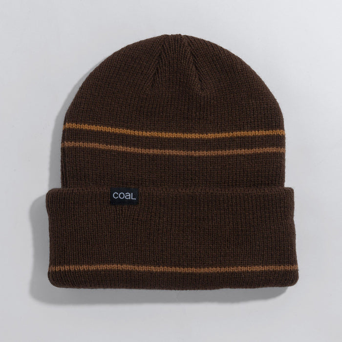 Coal The Wayne Mid Length Acrylic Beanie Unisex OSFM Brown Burnt Orange New