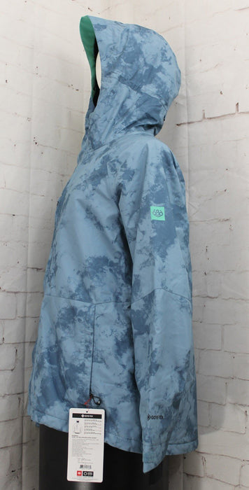 686 GoreTex Willow Insulated Snow Jacket, Women's Large, Steel Blue Dazed New