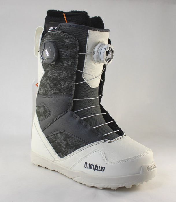 Thirtytwo 32 STW Double Boa Snowboard Boots, US Womens 6.5, White/Camo New