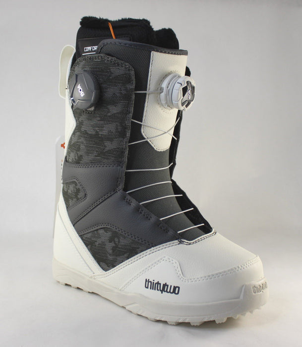 Thirtytwo 32 STW Double Boa Snowboard Boots, US Womens 9.5, White/Camo New