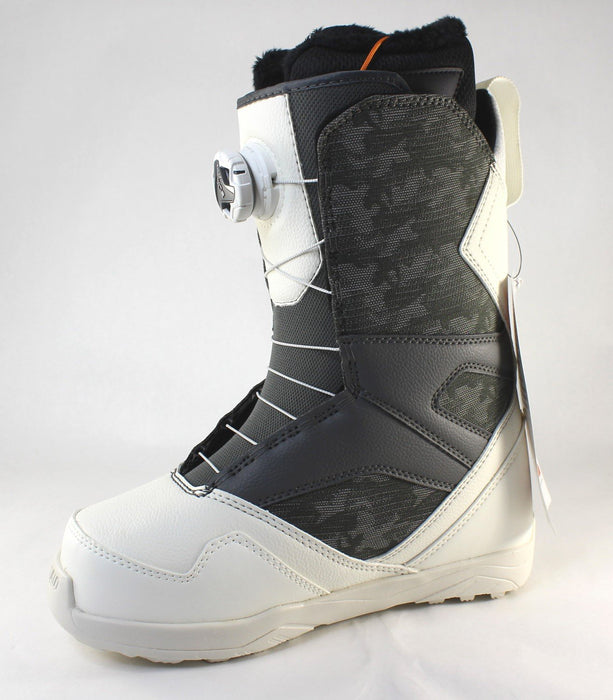 Thirtytwo 32 STW Double Boa Snowboard Boots, US Womens 6.5, White/Camo New