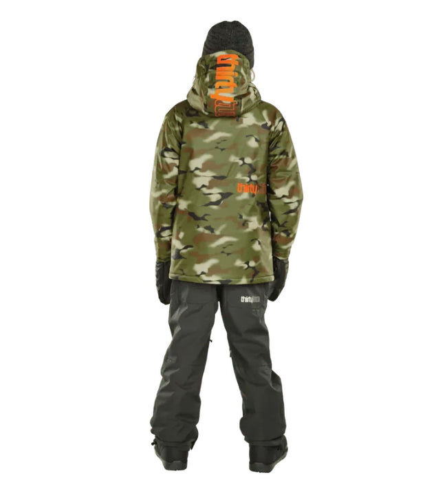 Thirtytwo Youth Grasser Insulated Jacket, Kid's Medium Camo New