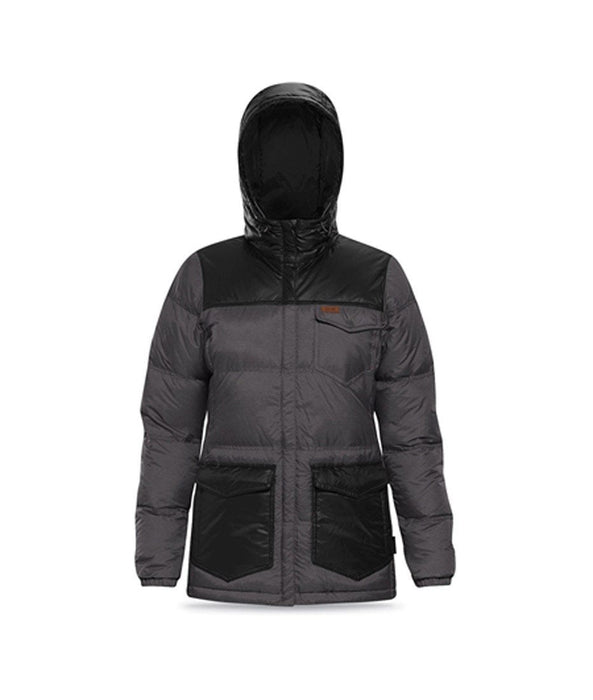Dakine Lolo Down Insulated Snowboard Layering Jacket Women's Medium Shadow Black