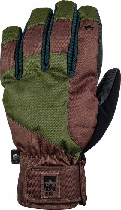 Rome Mens Foreman Snowboard Gloves Size Large Brown Mens