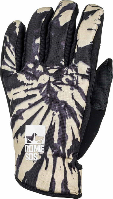 Rome Mens Tailgate Snowboard Gloves Size Small Tie Dye New
