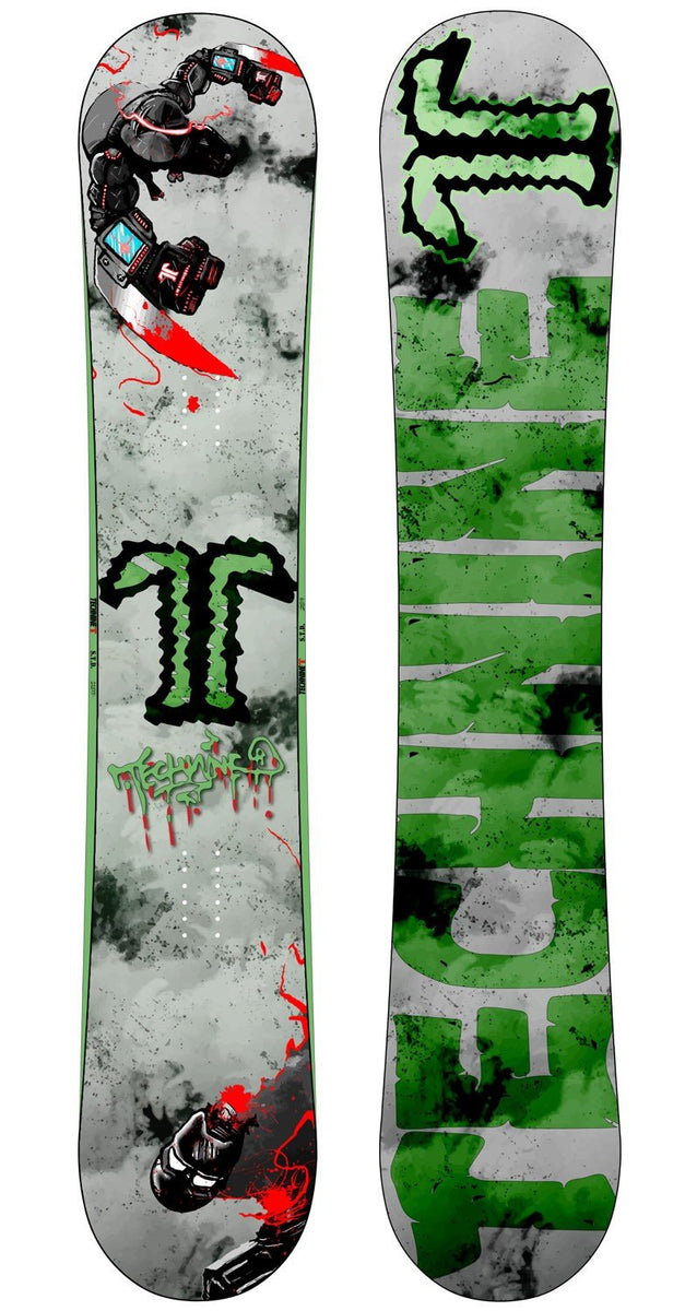 Technine Shred Til Death STD Mens Snowboard 156 cm T9 Combo White