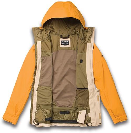 Dakine Men's Dillon Shell Snowboard Jacket Large Golden Oak Rawhide New