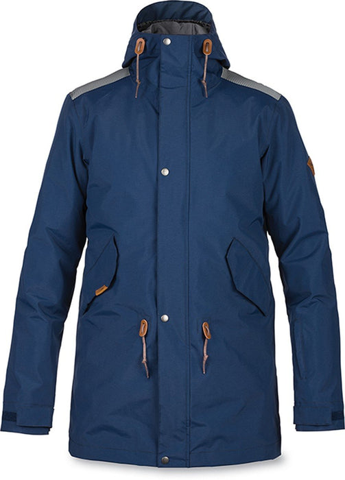 Dakine Men's Barlow Shell Snowboard Jacket Large Chill Blue / Woven Stripe New