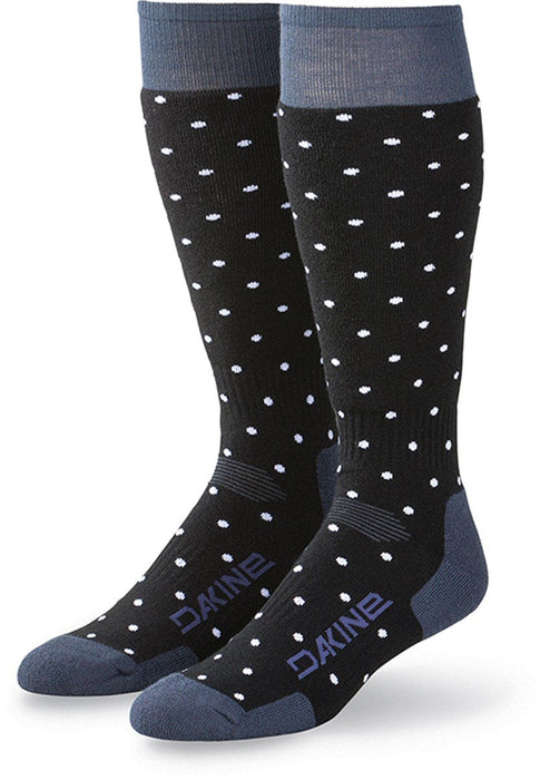 Dakine Women's Summit Merino Wool Blend Snowboard Socks S/M Black Crown Blue New