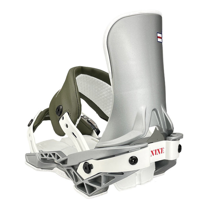 Technine Pro Slugger Snowboard Bindings Large (US 8-12) Gray/Dark Olive New 2023