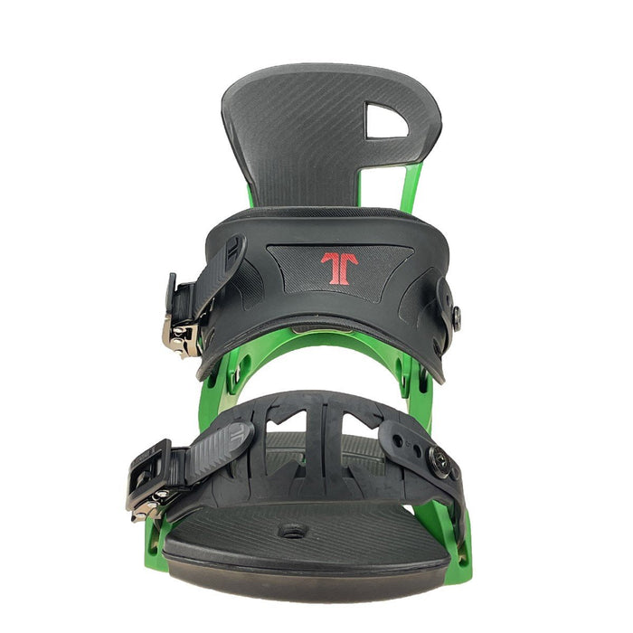 Technine Blaster Snowboard Bindings Large (US Mens 9-13) Green / Black New 2024