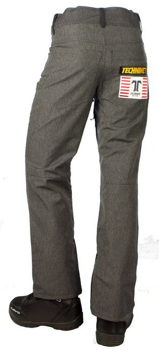 Technine Niner Denim Shell Snowboard Pants, Mens XL Extra Large, Black Denim New