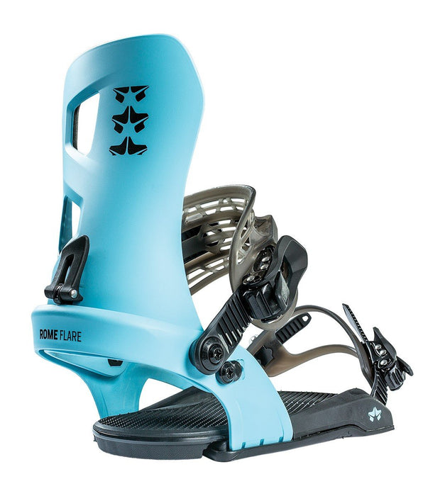 Rome Flare Snowboard Bindings, Womens Size Small (US 5 - 8.5), Teal New 2022