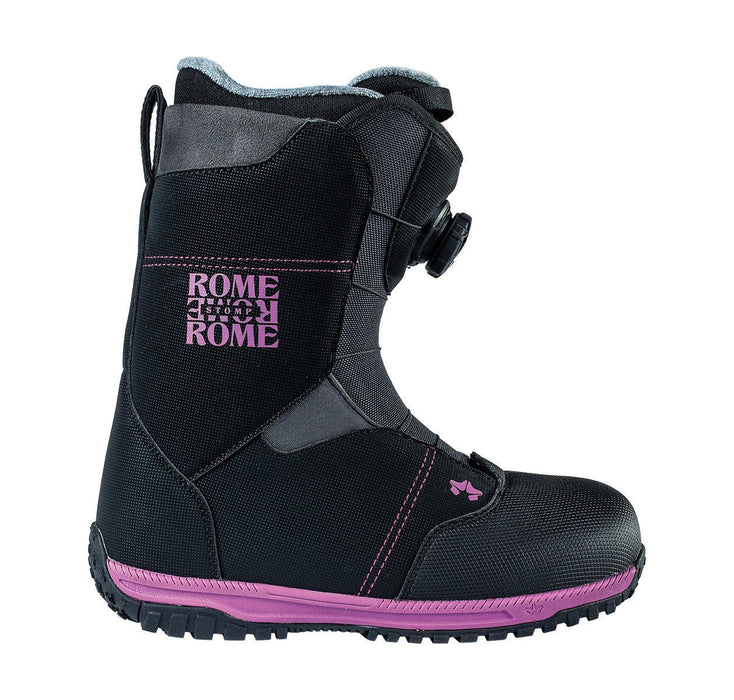 Rome Stomp Boa Snowboard Boots, Women's Size 9.5, Black New