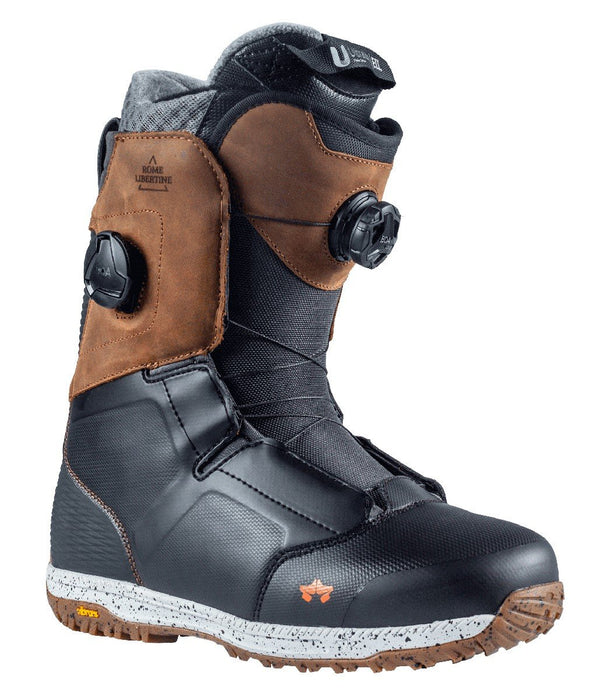 Rome Libertine Double Boa Snowboard Boots Men's Size 9 Black/Brown New 2022
