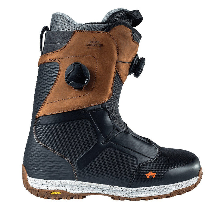 Rome Libertine Double Boa Snowboard Boots Men's Size 9 Black/Brown New 2022