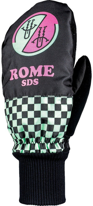 Rome Daily Snowboard Mitts, Men's Small, Artifact Black New