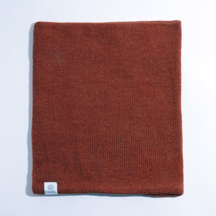Coal The FLT NW Recycled Knit Gaiter Neck Warmer Rust New