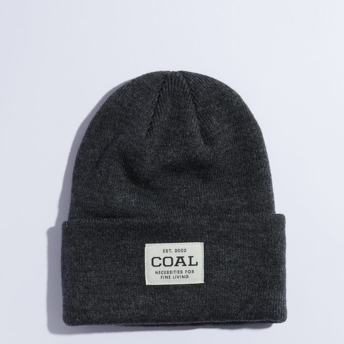 Coal The Uniform Knit Cuff Beanie Charcoal Grey Unisex OSFM New
