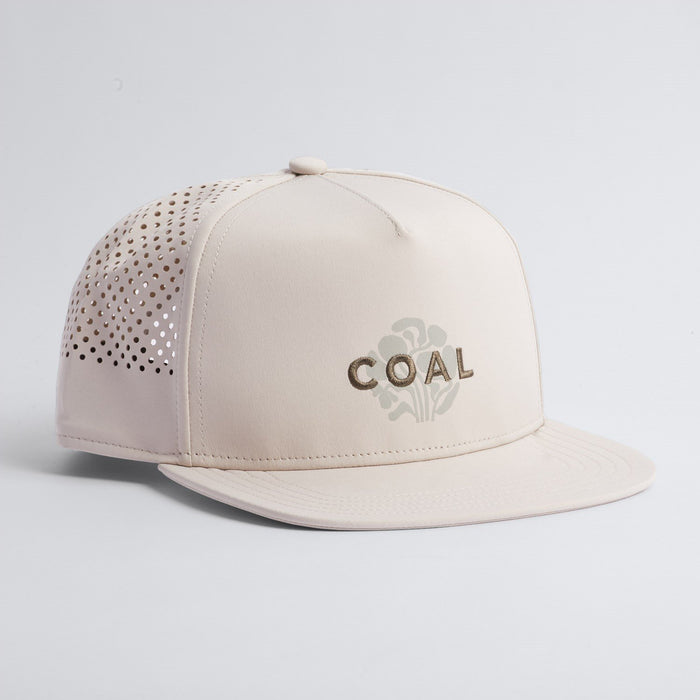 Coal The Robertson Athletic Trucker Cap Snapback Flat Brim Hat Khaki / Olive New
