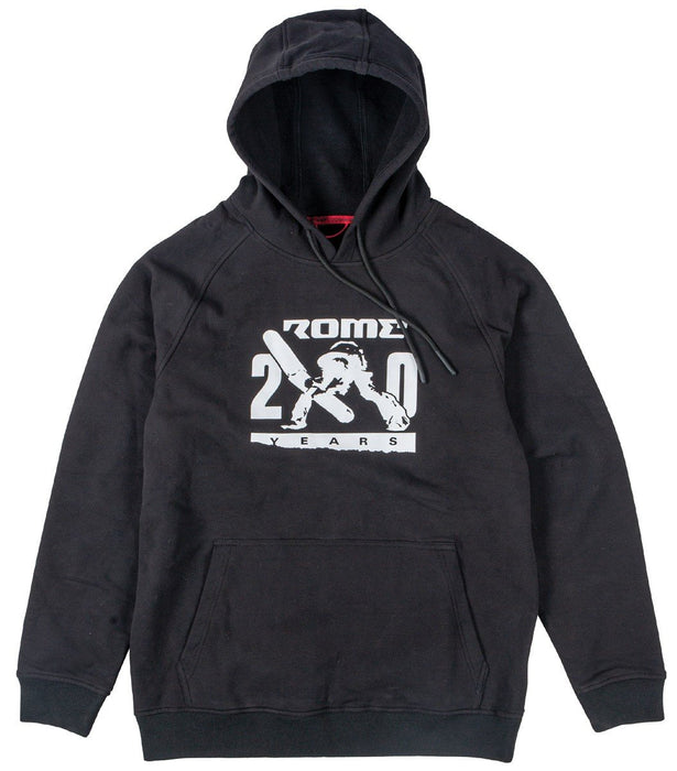 Rome Basic Hoodie, Pullover Hooded Sweatshirt, Men's XL, 20th Anniversary Black
