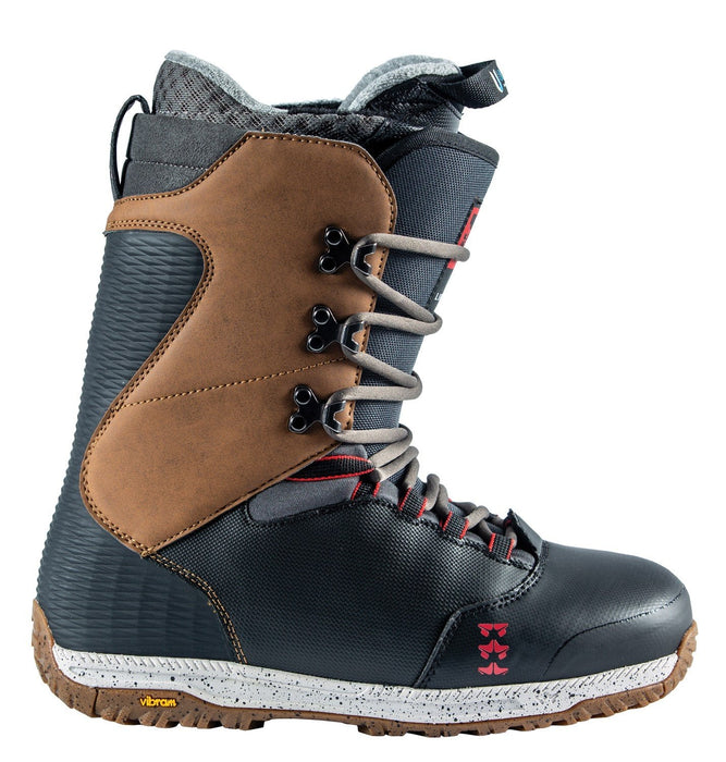 Rome Libertine Lace Snowboard Boots Men's Size 10.5 Black/Brown New 2023