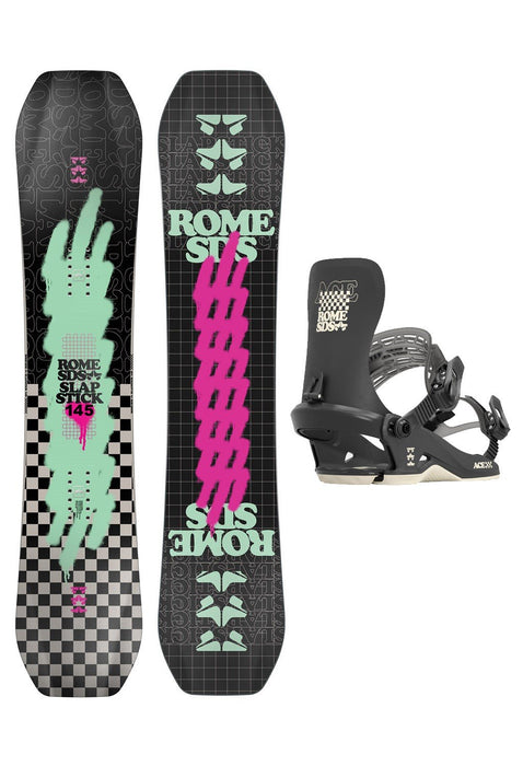 Rome SDS Slapstick Youth Snowboard 145 cm, with Rome Ace Bindings, New 2024