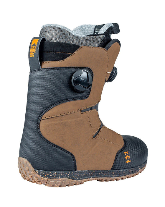 Rome Bodega Double Boa Snowboard Boots Men's Size 10.5 Brown New 2024