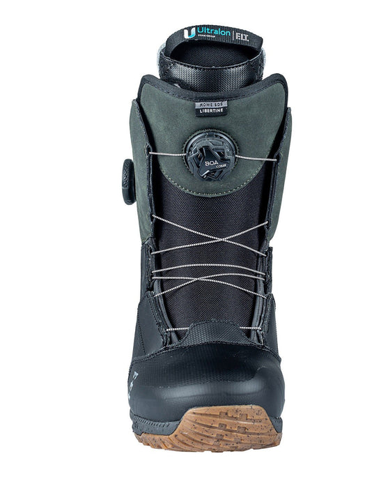 Rome Libertine Double Boa Snowboard Boots Men's Size 12 Black/Olive New 2024